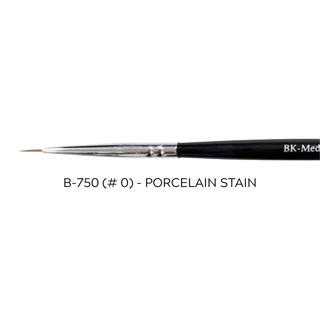 Pincel para Porcelana B750 #0 BK-Medent