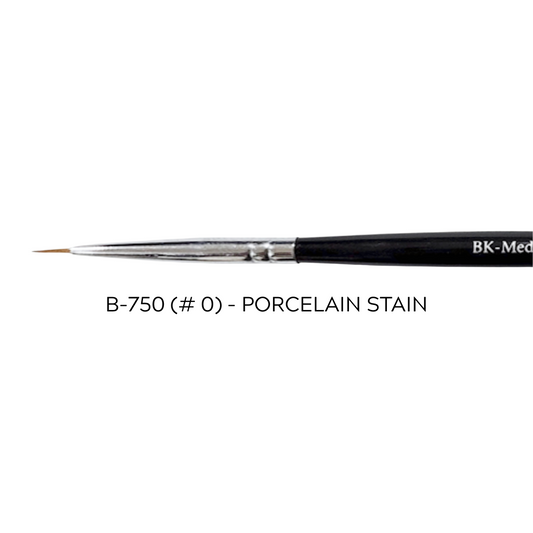 Pincel para Porcelana B750 #0 BK-Medent