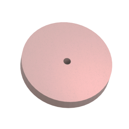 RUEDA DE HULE ROSA, GRANO FINO (PIEZA)
